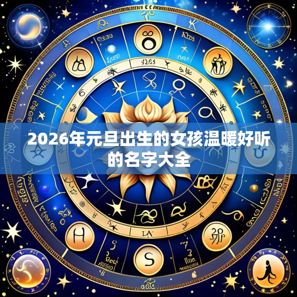2026年元旦出生的女孩温暖好听的名字大全