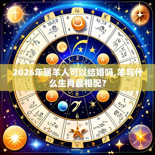 2026年属羊人可以结婚吗,羊与什么生肖最相配？