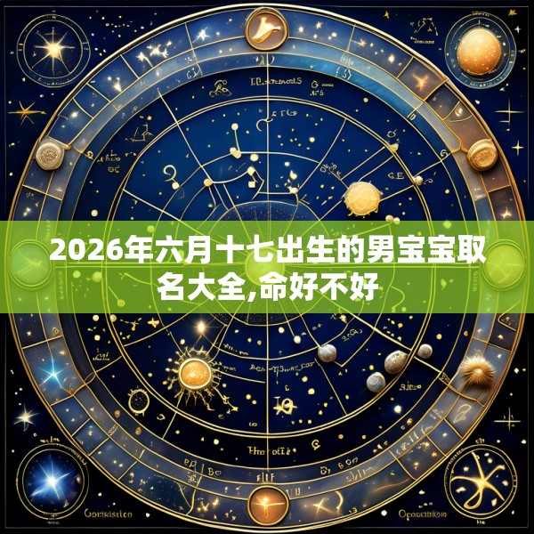 2026年六月十七出生的男宝宝取名大全,命好不好