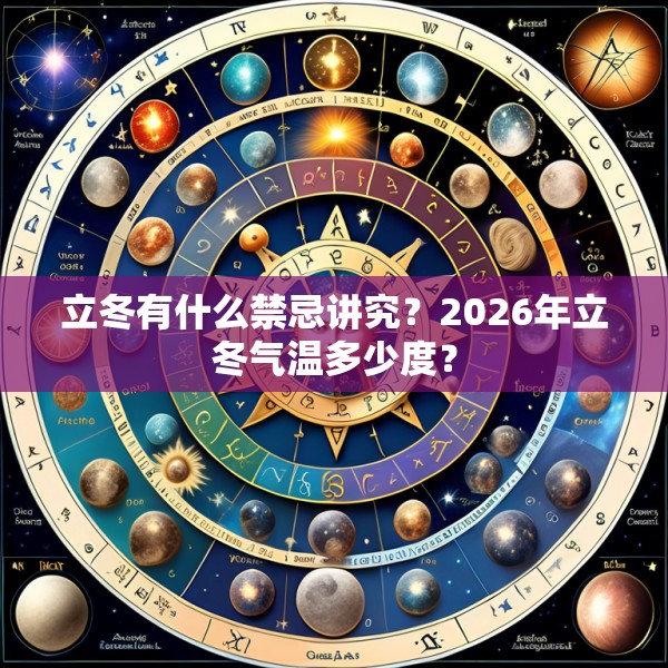 立冬有什么禁忌讲究？2026年立冬气温多少度？