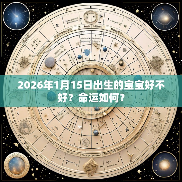 2026年1月15日出生的宝宝好不好?命运如何?