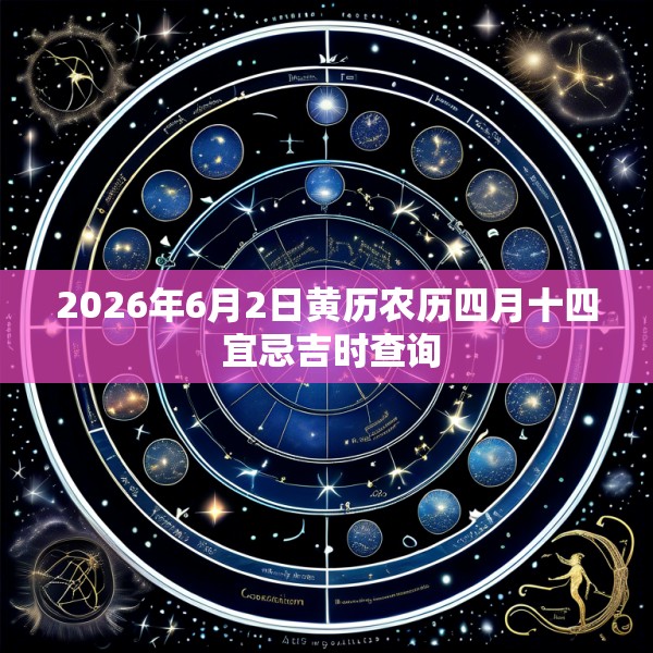 2026年6月2日黄历农历四月十四 宜忌吉时查询