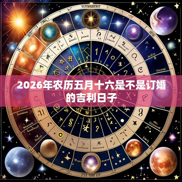 2026年农历五月十六是不是订婚的吉利日子