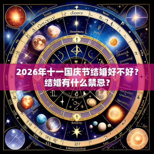 2026年十一国庆节结婚好不好？结婚有什么禁忌？