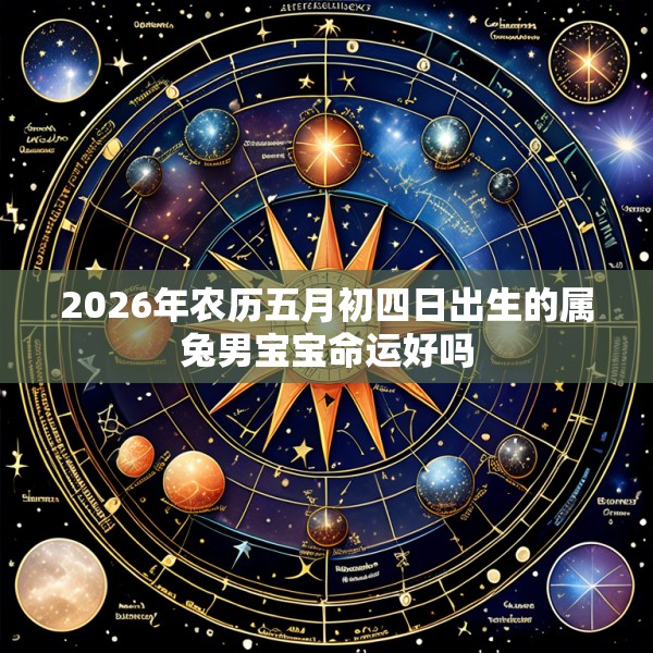 2026年农历五月初四日出生的属兔男宝宝命运好吗