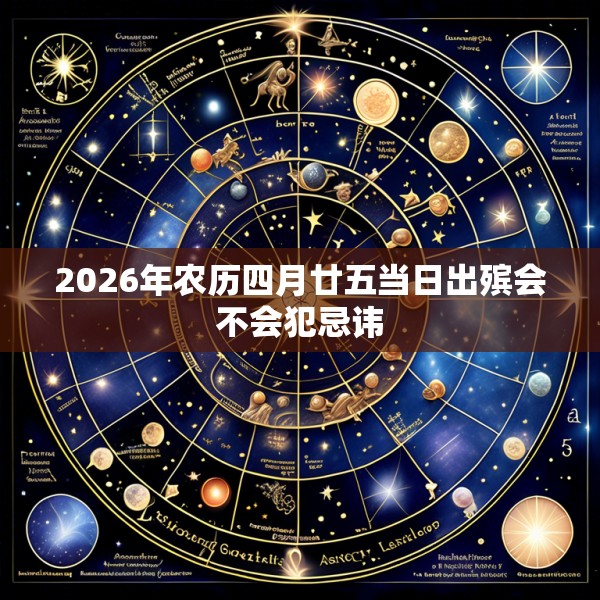 2026年农历四月廿五当日出殡会不会犯忌讳