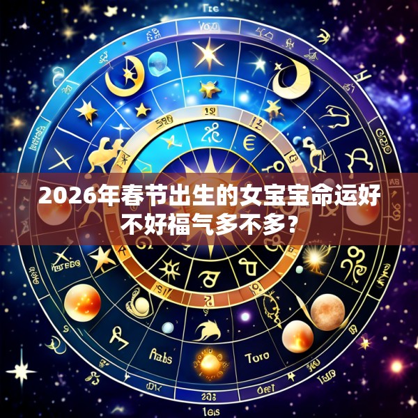 2026年春节出生的女宝宝命运好不好福气多不多?