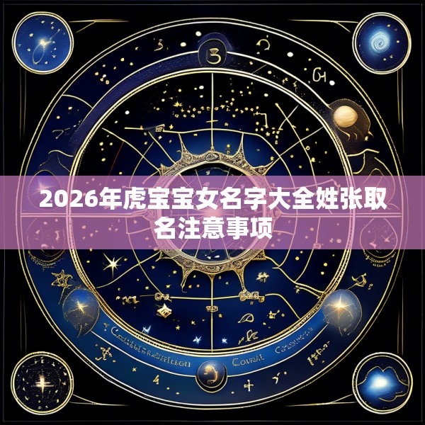 2026年虎宝宝女名字大全姓张取名注意事项