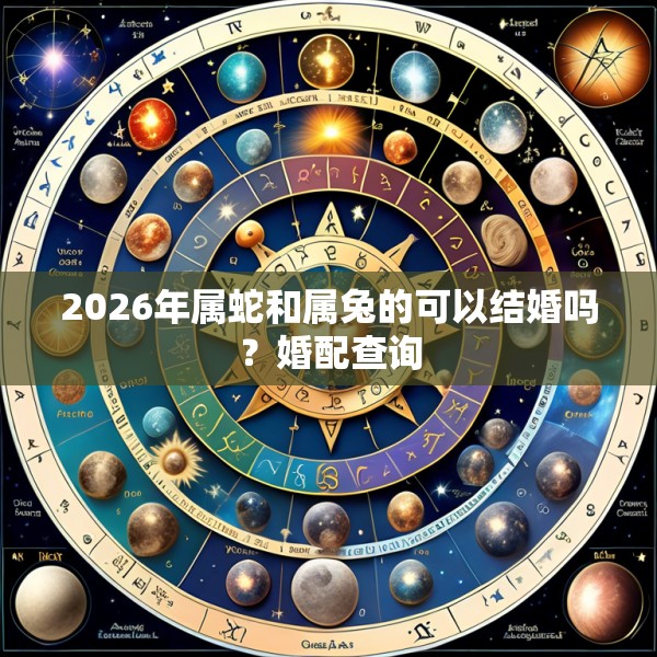 2026年属蛇和属兔的可以结婚吗?婚配查询