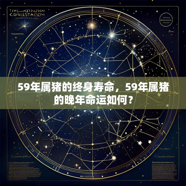 59年属猪的终身寿命,59年属猪的晚年命运如何?