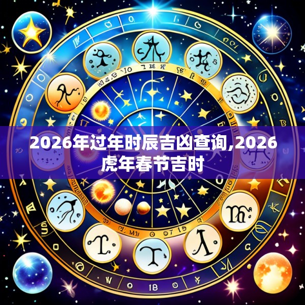 2026年过年时辰吉凶查询,2026虎年春节吉时