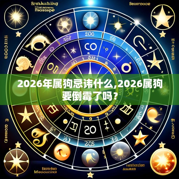 2026年属狗忌讳什么,2026属狗要倒霉了吗？