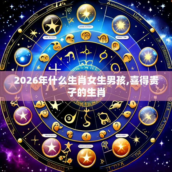 2026年什么生肖女生男孩,喜得贵子的生肖