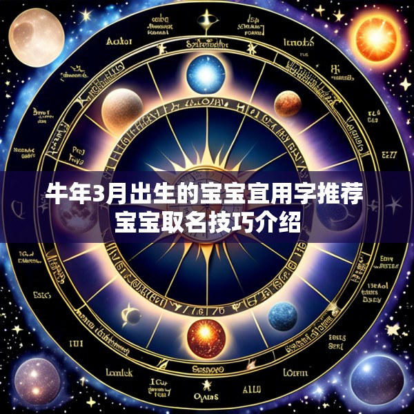 牛年3月出生的宝宝宜用字推荐 宝宝取名技巧介绍
