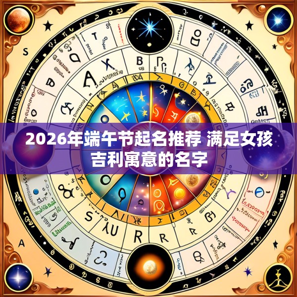 2026年端午节起名推荐 满足女孩吉利寓意的名字
