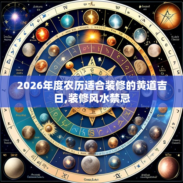 2026年度农历适合装修的黄道吉日,装修风水禁忌
