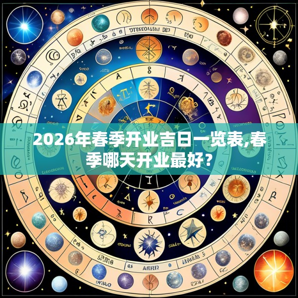 2026年春季开业吉日一览表,春季哪天开业最好?