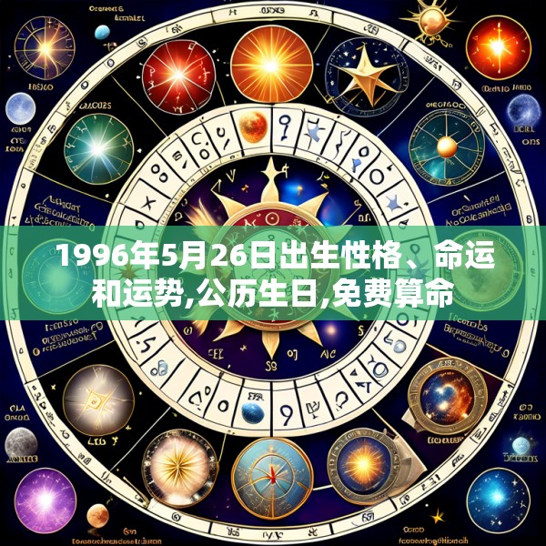 1996年5月26日出生性格、命运和运势,公历生日,免费算命