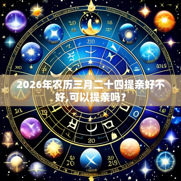 2026年农历三月二十四提亲好不好,可以提亲吗？