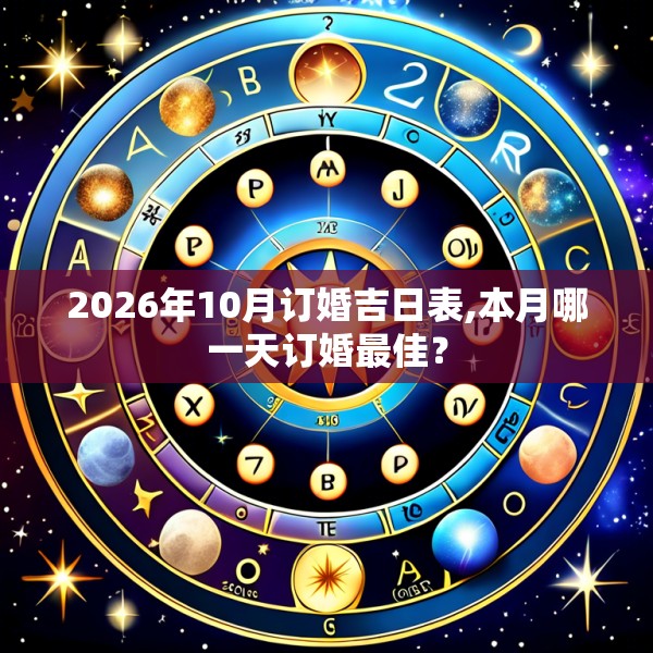 2026年10月订婚吉日表,本月哪一天订婚最佳？