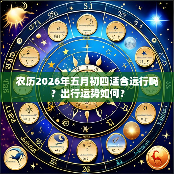 农历2026年五月初四适合远行吗？出行运势如何？