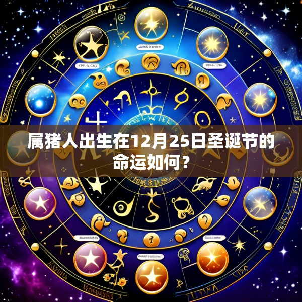 属猪人出生在12月25日圣诞节的命运如何？