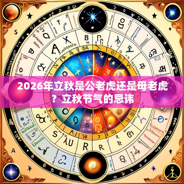 2026年立秋是公老虎还是母老虎？立秋节气的忌讳
