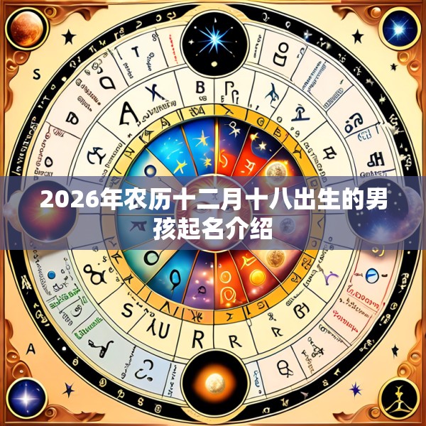 2026年农历十二月十八出生的男孩起名介绍