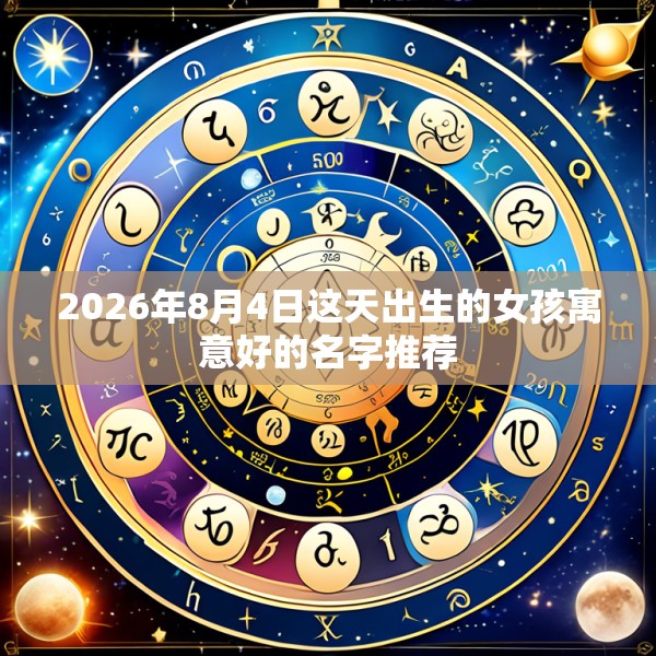 2026年8月4日这天出生的女孩寓意好的名字推荐