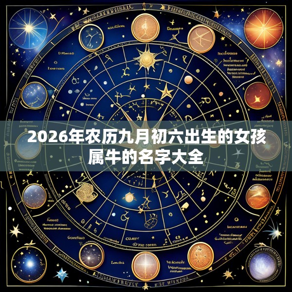 2026年农历九月初六出生的女孩属牛的名字大全