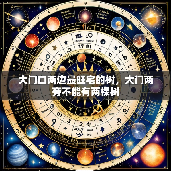 大门口两边最旺宅的树，大门两旁不能有两棵树