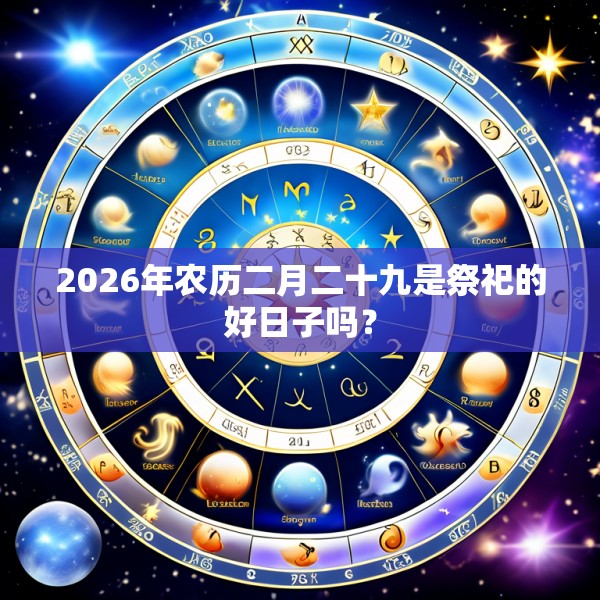 2026年农历二月二十九是祭祀的好日子吗？