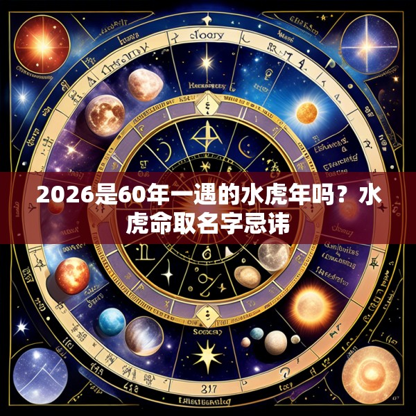 2026是60年一遇的水虎年吗？水虎命取名字忌讳