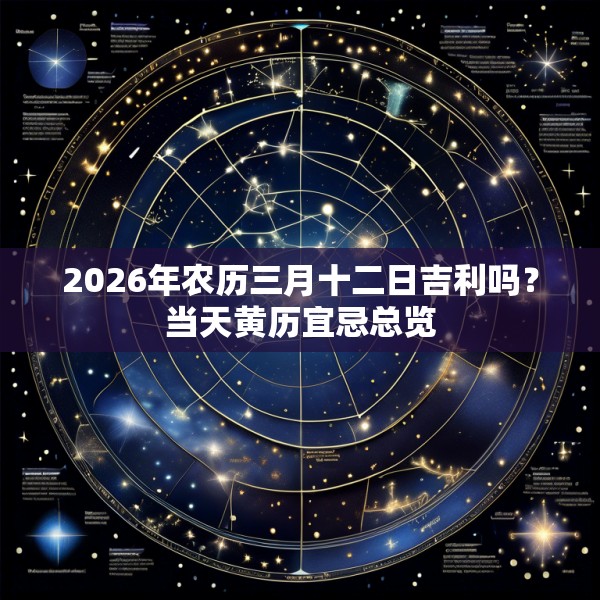 2026年农历三月十二日吉利吗？当天黄历宜忌总览