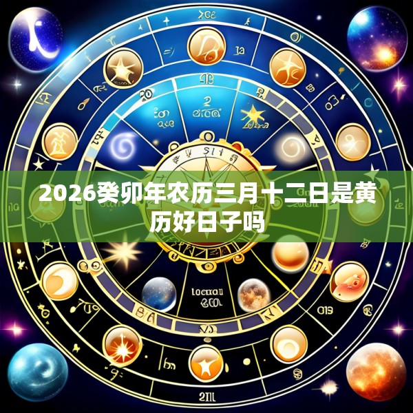 2026癸卯年农历三月十二日是黄历好日子吗