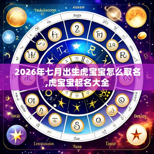 2026年七月出生虎宝宝怎么取名,虎宝宝起名大全