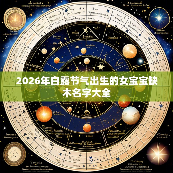 2026年白露节气出生的女宝宝缺木名字大全