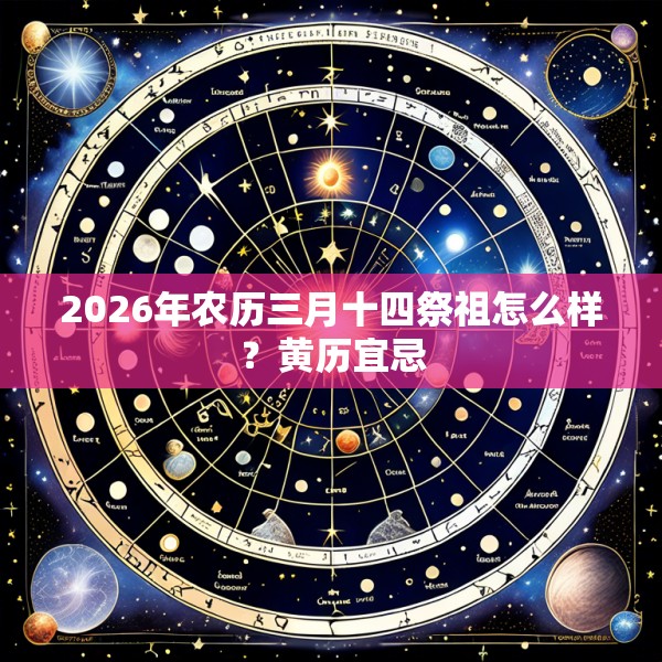 2026年农历三月十四祭祖怎么样？黄历宜忌