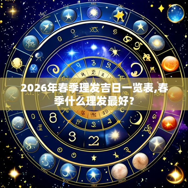 2026年春季理发吉日一览表,春季什么理发最好？