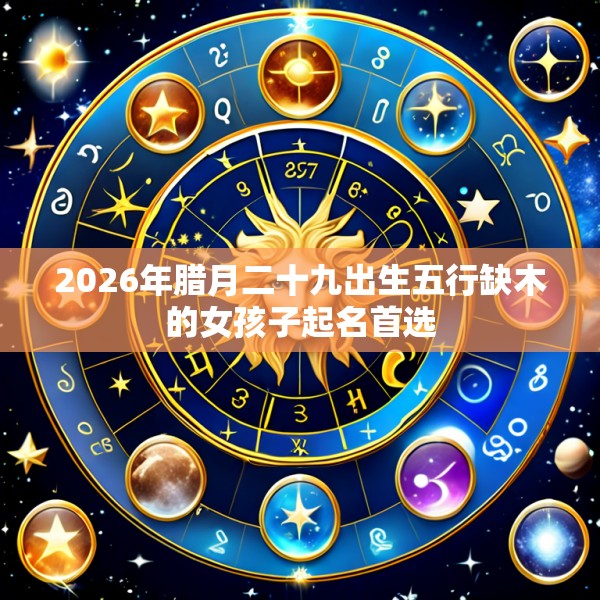 2026年腊月二十九出生五行缺木的女孩子起名首选