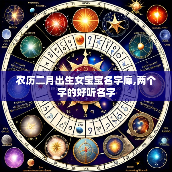 农历二月出生女宝宝名字库,两个字的好听名字