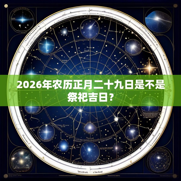 2026年农历正月二十九日是不是祭祀吉日?