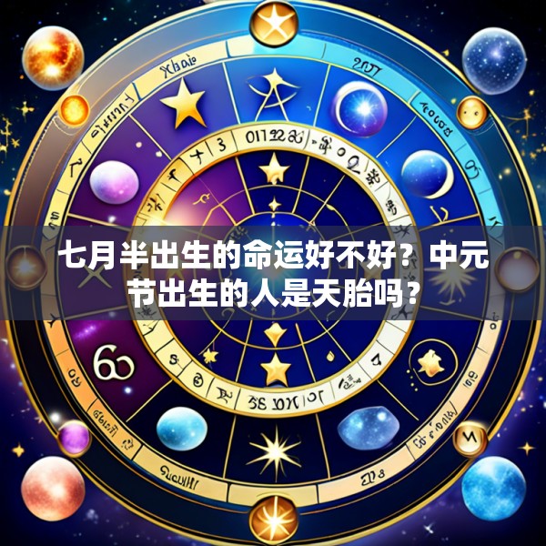 七月半出生的命运好不好?中元节出生的人是天胎吗?
