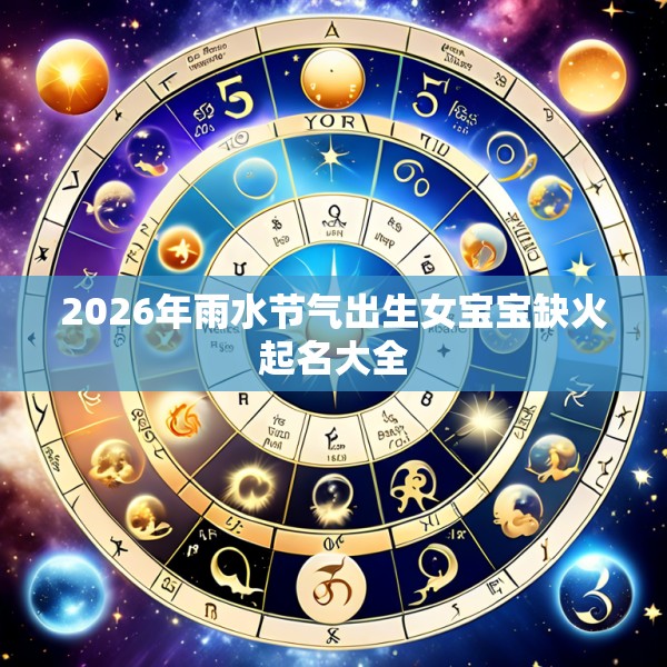 2026年雨水节气出生女宝宝缺火起名大全
