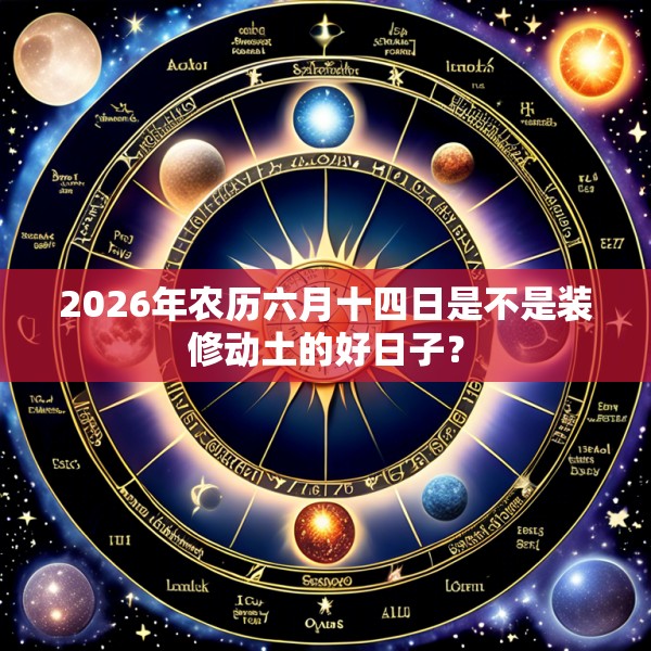 2026年农历六月十四日是不是装修动土的好日子?