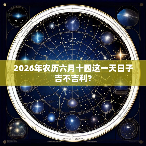 2026年农历六月十四这一天日子吉不吉利？