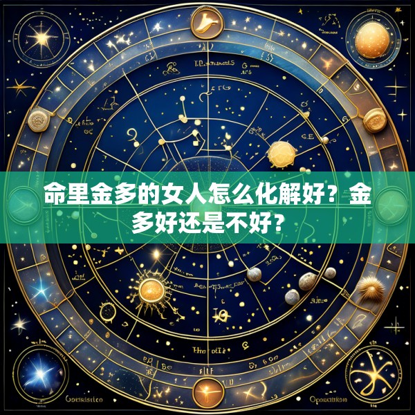 命里金多的女人怎么化解好？金多好还是不好？