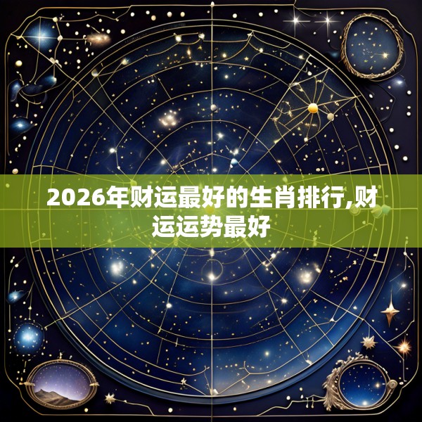 2026年财运最好的生肖排行,财运运势最好