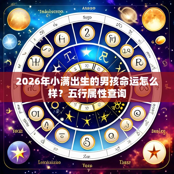 2026年小满出生的男孩命运怎么样?五行属性查询