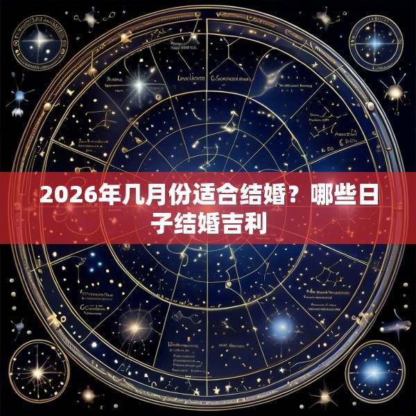 2026年几月份适合结婚？哪些日子结婚吉利